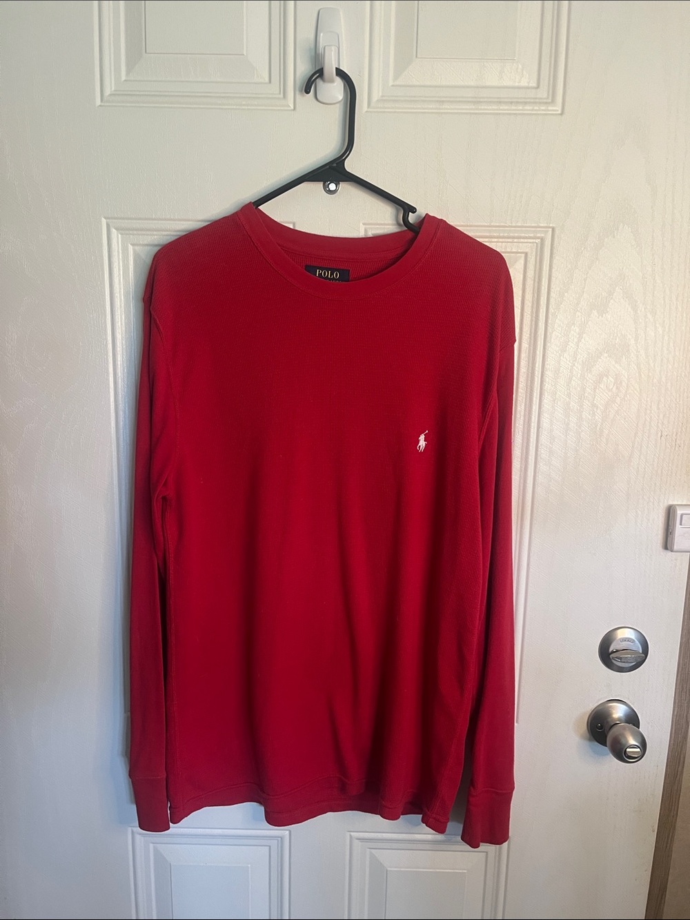 Polo by Ralph Lauren Red Long-Sleeve Crewneck Shirt